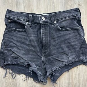 Abercrombie & Fitch Women's Mom Short High Rise Jean Shorts